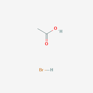 molecular formula HBr B1146705 乙酸，与氢溴酸混合 CAS No. 37348-16-6