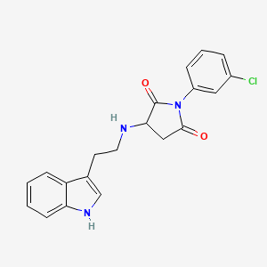 1-(3-chlorophenyl)-3-{[2-(1H-indol-3-yl)ethyl]amino}pyrrolidine-2,5-dione