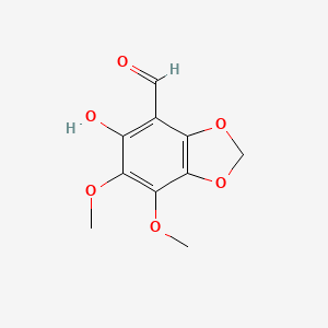 5-Hydroxy-6,7-dimethoxy-2H-1,3-benzodioxole-4-carbaldehyde