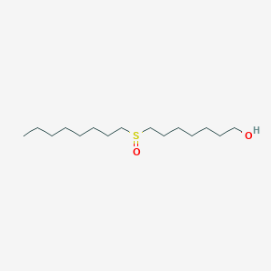 molecular formula C15H32O2S B11467148 7-(Octane-1-sulfinyl)heptan-1-ol 