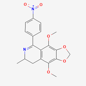 4,9-Dimethoxy-7-methyl-5-(4-nitrophenyl)-7,8-dihydro[1,3]dioxolo[4,5-g]isoquinoline