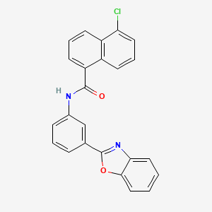 N-[3-(1,3-benzoxazol-2-yl)phenyl]-5-chloronaphthalene-1-carboxamide