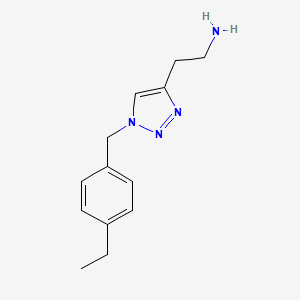 molecular formula C13H18N4 B11467251 2-[1-(4-ethylbenzyl)-1H-1,2,3-triazol-4-yl]ethanamine 