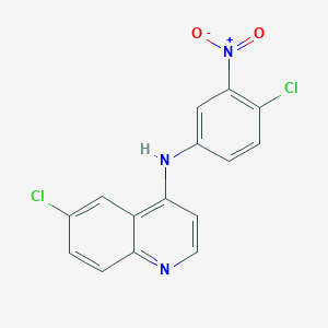 6-chloro-N-(4-chloro-3-nitrophenyl)quinolin-4-amine