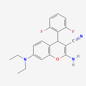 2-amino-7-(diethylamino)-4-(2,6-difluorophenyl)-4H-chromene-3-carbonitrile