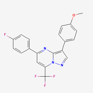 5-(4-Fluorophenyl)-3-(4-methoxyphenyl)-7-(trifluoromethyl)pyrazolo[1,5-a]pyrimidine