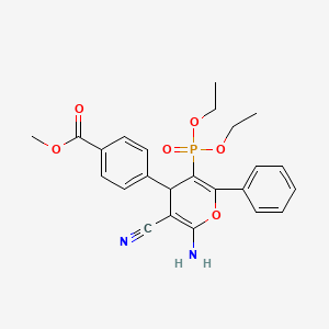 methyl 4-[2-amino-3-cyano-5-(diethoxyphosphoryl)-6-phenyl-4H-pyran-4-yl]benzoate