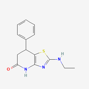 2-(Ethylamino)-7-phenyl-4H,6H,7H-[1,3]thiazolo[4,5-b]pyridin-5-one