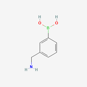 molecular formula C7H11BClNO2 B1146749 (3-(Aminomethyl)phenyl)boronic acid CAS No. 146285-80-5