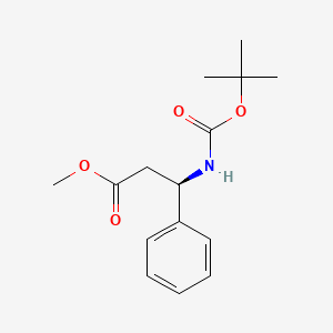 molecular formula C15H21NO4 B1146753 甲基 (R)-N-Boc-3-苯基-β-丙氨酸酯 CAS No. 158807-51-3