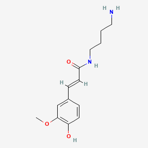 molecular formula C₁₄H₂₀N₂O₃·C₂HF₃O₂ B1146754 阿魏酰腐胺 CAS No. 91000-11-2