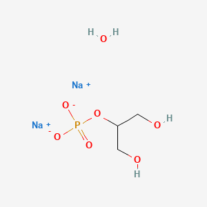 molecular formula C3H7Na2O6P B1146758 beta-Glycerophosphate disodium salt hydrate CAS No. 154804-51-0