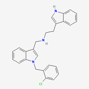 N-{[1-(2-chlorobenzyl)-1H-indol-3-yl]methyl}-2-(1H-indol-3-yl)ethanamine