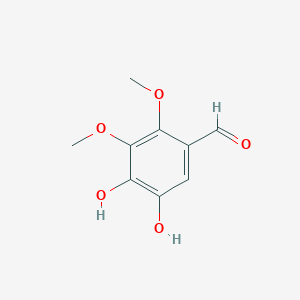 molecular formula C9H10O5 B11467662 4,5-Dihydroxy-2,3-dimethoxybenzaldehyde 