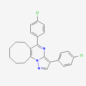 3,5-Bis(4-chlorophenyl)-6,7,8,9,10,11-hexahydrocycloocta[e]pyrazolo[1,5-a]pyrimidine