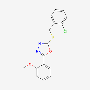 2-[(2-Chlorobenzyl)sulfanyl]-5-(2-methoxyphenyl)-1,3,4-oxadiazole