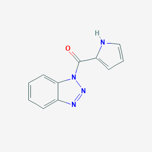 molecular formula C11H8N4O B114677 1-(2-吡咯甲酰)苯并三唑 CAS No. 144223-32-5