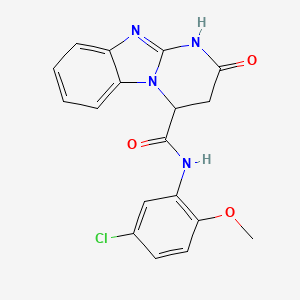 N-(5-chloro-2-methoxyphenyl)-2-oxo-1,2,3,4-tetrahydropyrimido[1,2-a]benzimidazole-4-carboxamide