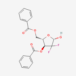 molecular formula C19H16F2O6 B1146772 2-Deoxy-2,2-difluoro-dribofuranose-3,5-dibenzoate CAS No. 153012-08-9
