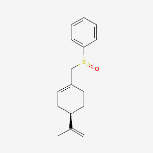 molecular formula C₁₆H₂₀OS B1146773 ((((R)-4-(Prop-1-en-2-yl)cyclohex-1-en-1-yl)methyl)sulfinyl)benzene CAS No. 1391078-39-9