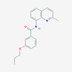 molecular formula C20H20N2O2 B11467736 N-(2-methylquinolin-8-yl)-3-propoxybenzamide 