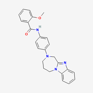 N-[4-(4,5-dihydro-1H-[1,4]diazepino[1,2-a]benzimidazol-2(3H)-yl)phenyl]-2-methoxybenzamide