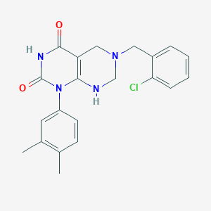 6-(2-chlorobenzyl)-1-(3,4-dimethylphenyl)-2-hydroxy-5,6,7,8-tetrahydropyrimido[4,5-d]pyrimidin-4(1H)-one