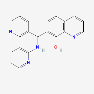 7-{[(6-Methylpyridin-2-yl)amino](pyridin-3-yl)methyl}quinolin-8-ol