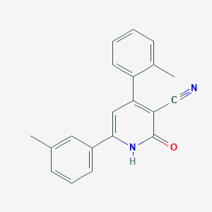 4-(2-Methylphenyl)-6-(3-methylphenyl)-2-oxo-1,2-dihydropyridine-3-carbonitrile