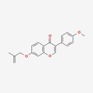 molecular formula C20H18O4 B11467834 3-(4-methoxyphenyl)-7-((2-methylallyl)oxy)-4H-chromen-4-one 