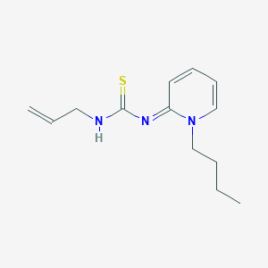 molecular formula C13H19N3S B11467836 1-[(2E)-1-butylpyridin-2(1H)-ylidene]-3-prop-2-en-1-ylthiourea 