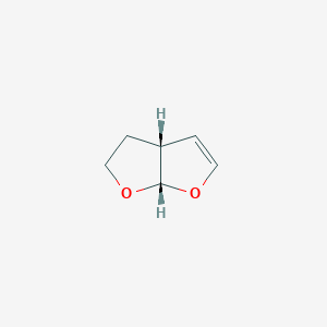 molecular formula C₆H₈O₂ B1146788 呋喃[2,3-b]呋喃，2,3,3a,6a-四氢-，(3aR,6aS)-rel- CAS No. 109789-21-1
