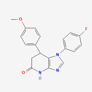 1-(4-Fluorophenyl)-7-(4-methoxyphenyl)-4H,6H,7H-imidazo[4,5-b]pyridin-5-one