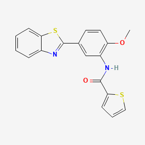 N-[5-(1,3-benzothiazol-2-yl)-2-methoxyphenyl]thiophene-2-carboxamide