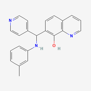 7-{[(3-Methylphenyl)amino](pyridin-4-yl)methyl}quinolin-8-ol