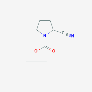 B114680 tert-Butyl 2-cyanopyrrolidine-1-carboxylate CAS No. 144688-70-0