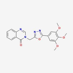 3-{[5-(3,4,5-trimethoxyphenyl)-1,3,4-oxadiazol-2-yl]methyl}quinazolin-4(3H)-one