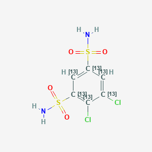 molecular formula ¹³C₆H₆Cl₂N₂O₄S₂ B1146805 二氯苯酰胺-13C6 CAS No. 1391054-76-4