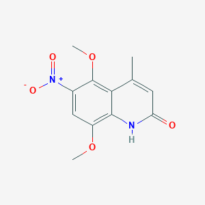 5,8-dimethoxy-4-methyl-6-nitroquinolin-2(1H)-one