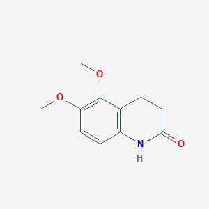 molecular formula C11H13NO3 B11468122 5,6-dimethoxy-3,4-dihydroquinolin-2(1H)-one 