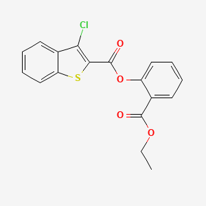 2-(Ethoxycarbonyl)phenyl 3-chloro-1-benzothiophene-2-carboxylate