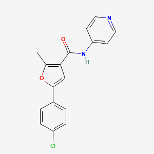 5-(4-chlorophenyl)-2-methyl-N-(pyridin-4-yl)furan-3-carboxamide