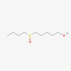 5-(Butane-1-sulfinyl)pentan-1-ol