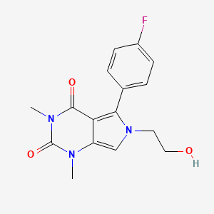 5-(4-fluorophenyl)-6-(2-hydroxyethyl)-1,3-dimethyl-1H-pyrrolo[3,4-d]pyrimidine-2,4(3H,6H)-dione