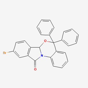 molecular formula C27H18BrNO2 B11468178 9-bromo-5,5-diphenyl-5H-isoindolo[2,1-a][3,1]benzoxazin-11(6aH)-one 