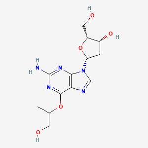 molecular formula C₁₃H₁₉N₅O₅ B1146824 O6-(2-Hydroxy-1-methylethyl)-2'-deoxyguanosine CAS No. 1327339-21-8
