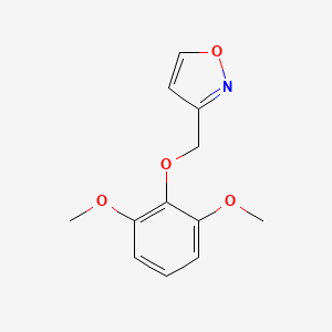 molecular formula C12H13NO4 B11468266 3-[(2,6-Dimethoxyphenoxy)methyl]-1,2-oxazole 