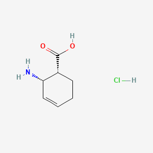 molecular formula C7H12ClNO2 B1146827 cis-2-Amino-cyclohex-3-enecarboxylic acid hydrochloride CAS No. 142035-00-5