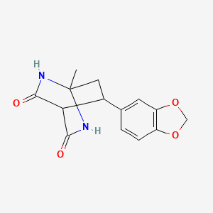 8-(2H-1,3-Benzodioxol-5-yl)-1-methyl-2,6-diazabicyclo[2.2.2]octane-3,5-dione