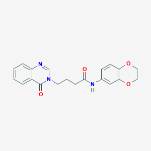 N-(2,3-dihydro-1,4-benzodioxin-6-yl)-4-(4-oxoquinazolin-3(4H)-yl)butanamide